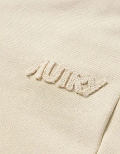 Sweatshorts mit Label-Stickerei