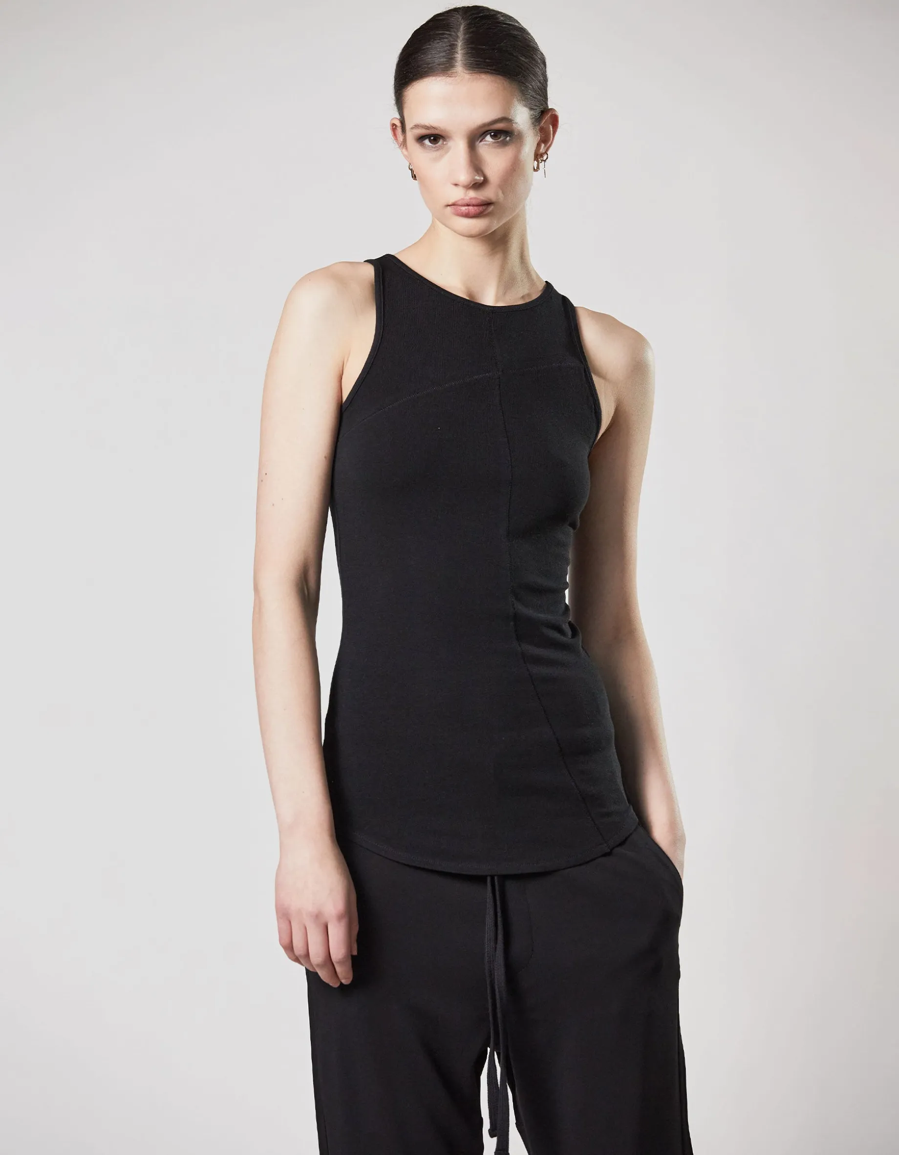 Tanktop mit Ziernähten