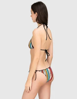 Triangel-Bikini mit Effektgarn