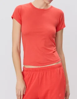T-Shirt mit Rundhalsausschnitt Poppy