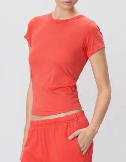 T-Shirt mit Rundhalsausschnitt Poppy