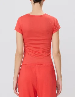 T-Shirt mit Rundhalsausschnitt Poppy