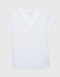 T-Shirt mit V-Ausschnitt
