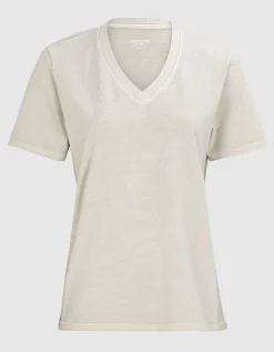 T-Shirt mit V-Ausschnitt