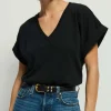 T-Shirt mit V-Ausschnitt