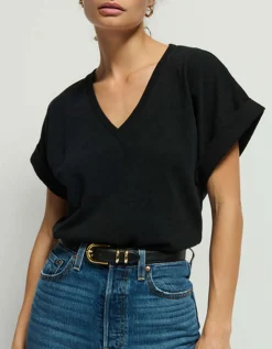 T-Shirt mit V-Ausschnitt