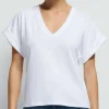 T-Shirt mit V-Ausschnitt