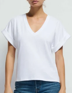 T-Shirt mit V-Ausschnitt