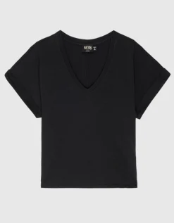 T-Shirt mit V-Ausschnitt