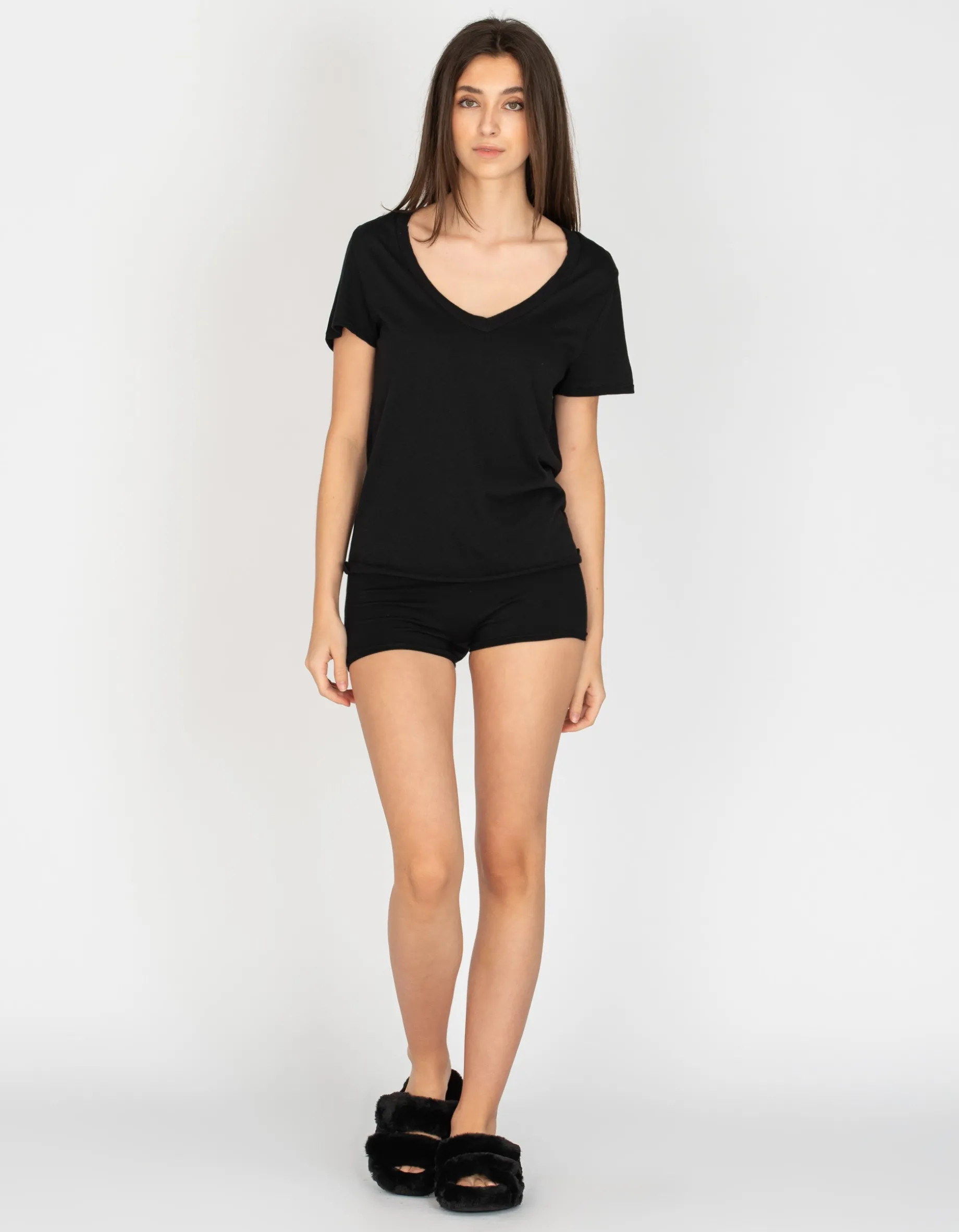 T-Shirt mit V-Ausschnitt