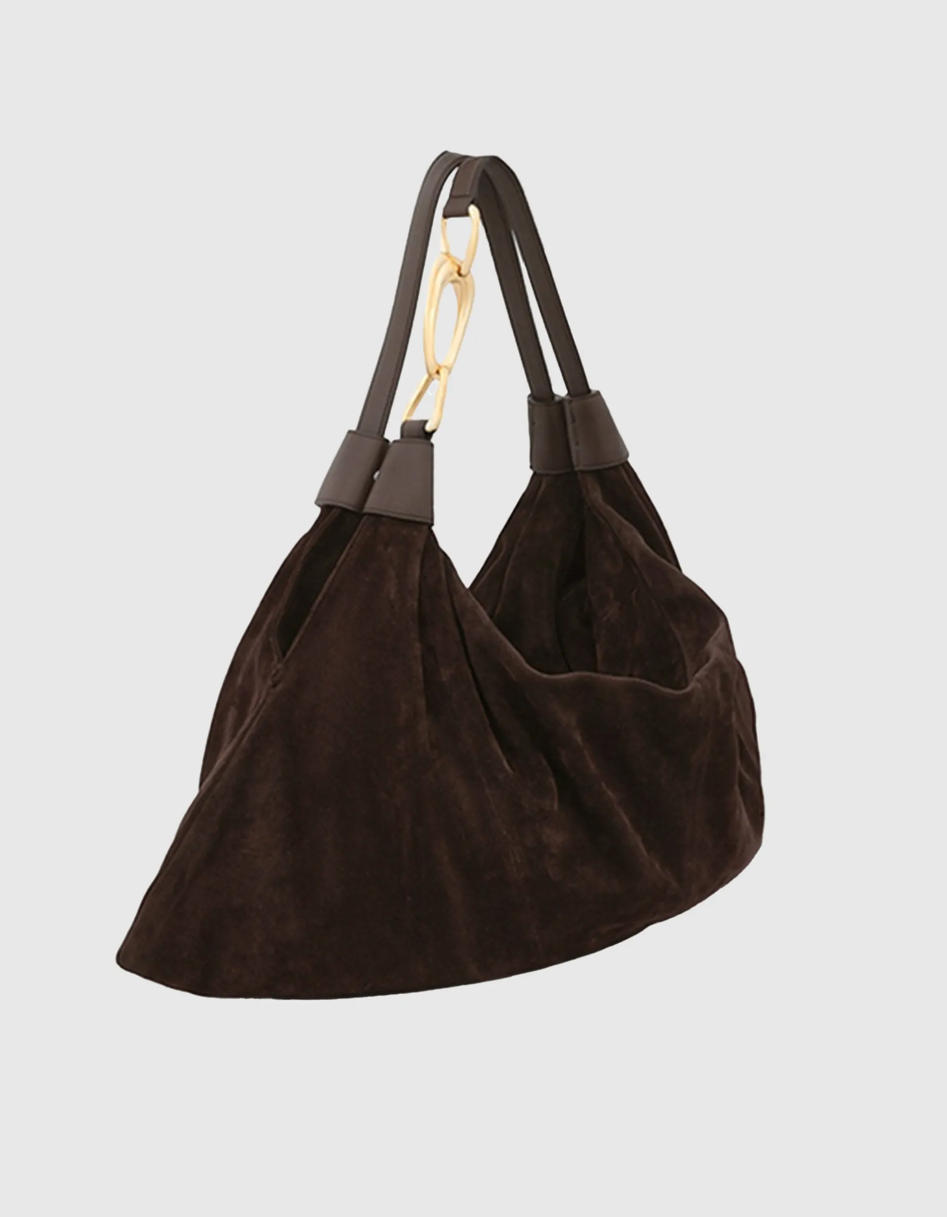 Veloursleder Hobo-Tasche Trampoline
