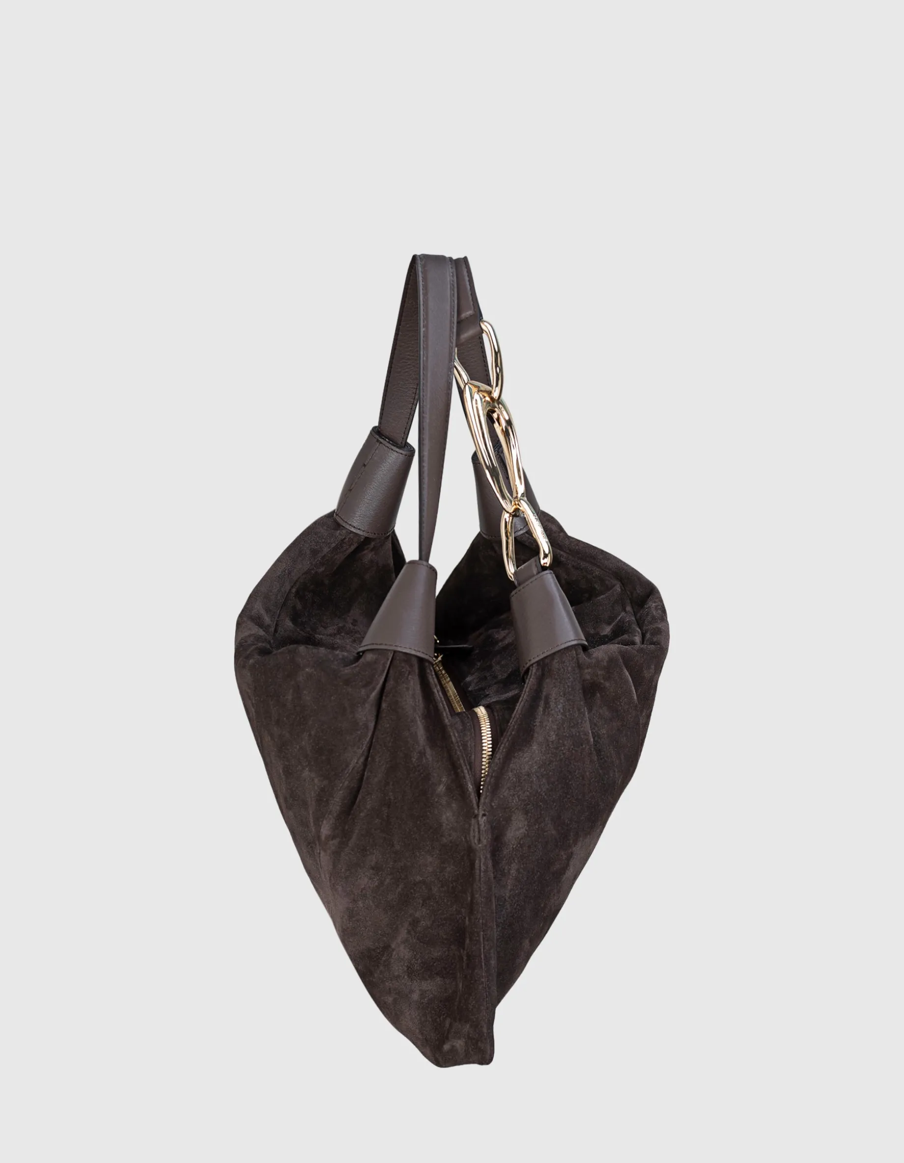 Veloursleder Hobo-Tasche Trampoline Small