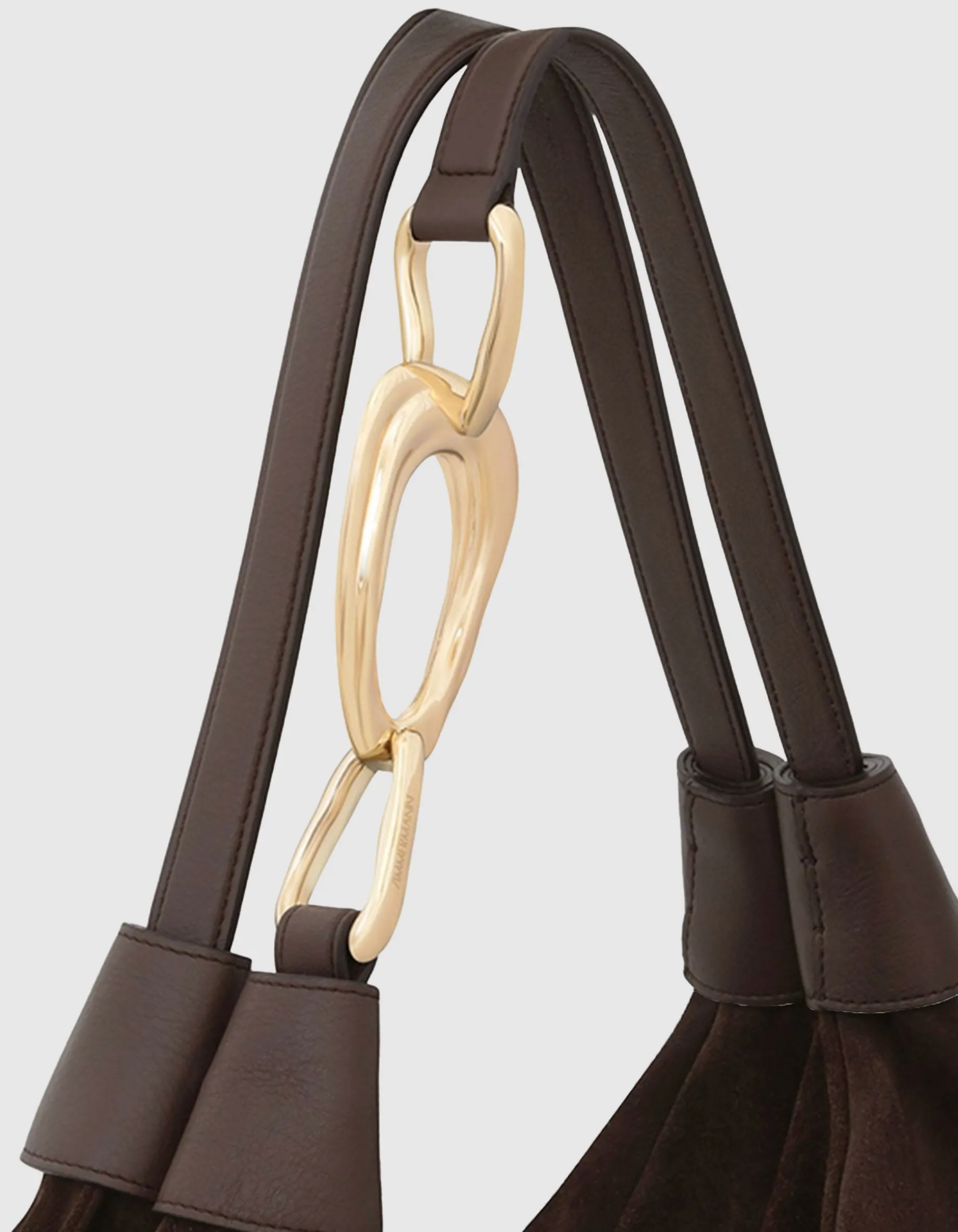 Veloursleder Hobo-Tasche Trampoline