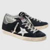 Veloursleder Sneaker mit Glitter-Finish