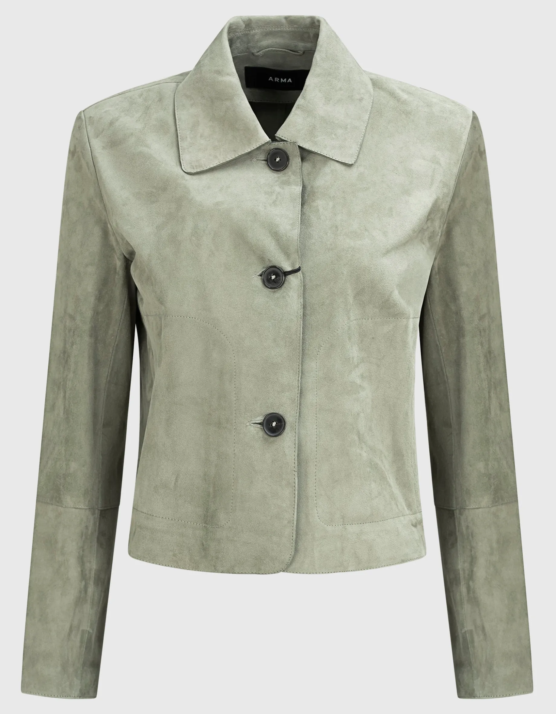Veloursleder-Jacke Emy mit Eingrifftaschen
