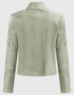 Veloursleder-Jacke Emy mit Eingrifftaschen