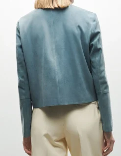 Veloursleder-Jacke Emy mit Eingrifftaschen