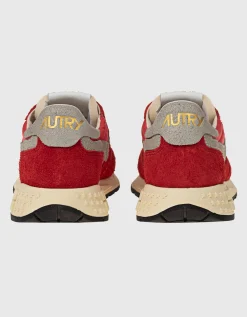 Veloursleder-Nylon-Sneaker
