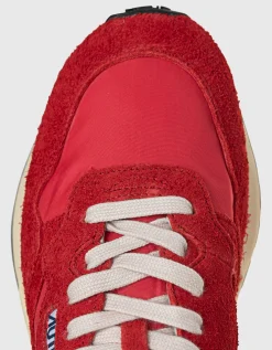Veloursleder-Nylon-Sneaker