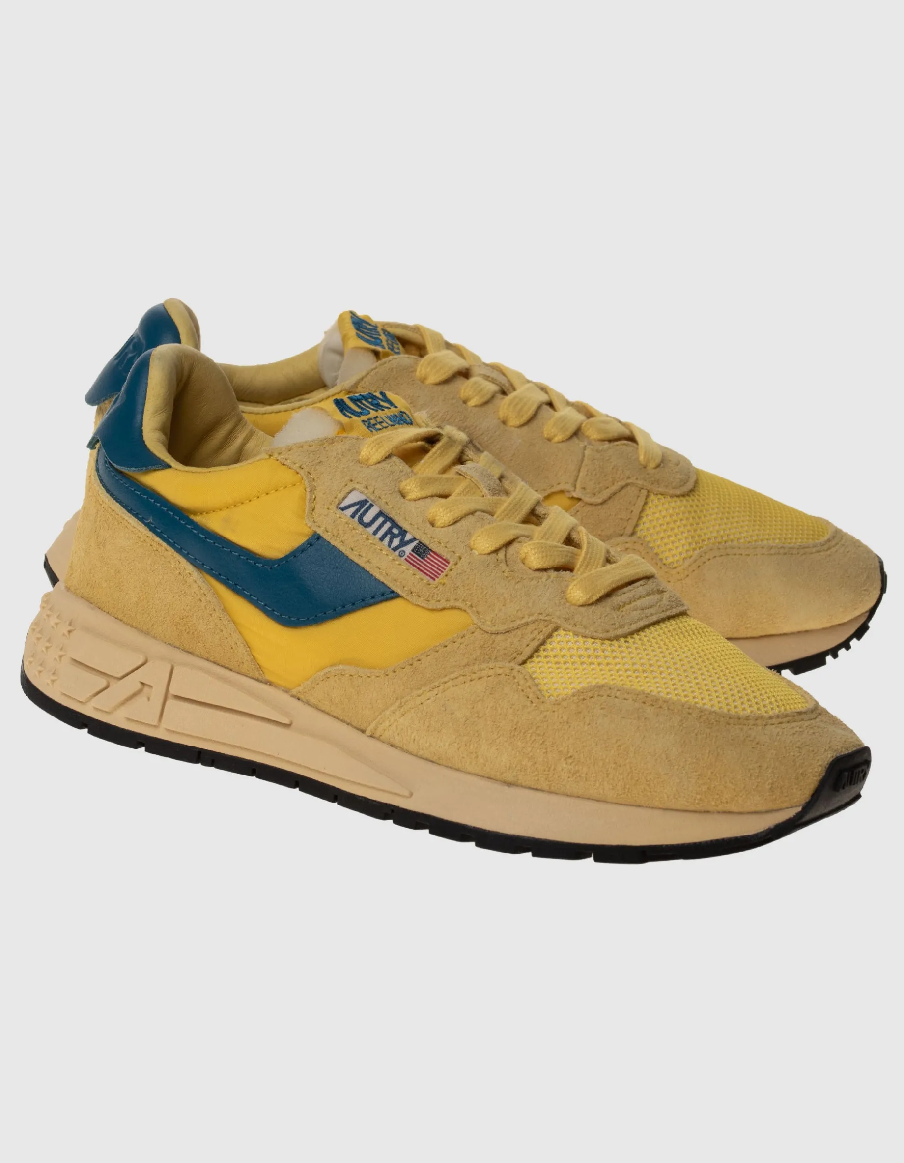 Veloursleder-Sneaker Reelwind mit Netz-Details