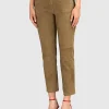 Veloursleder-Straight-Leg Hose Jen