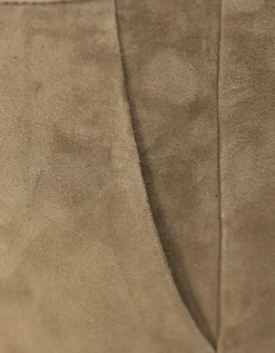 Veloursleder-Straight-Leg Hose Jen