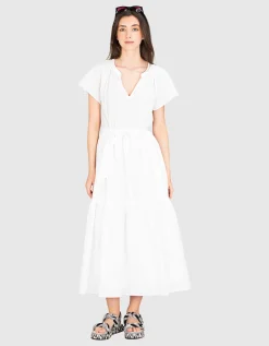 Volants-Kleid Joy mit Bindegürtel
