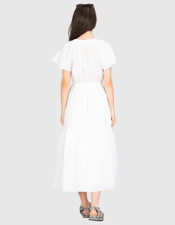 Volants-Kleid Joy mit Bindegürtel