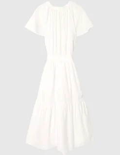 Volants-Kleid Joy mit Bindegürtel