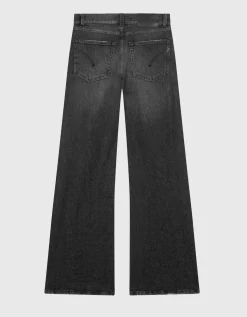 Washed Out Wide-Leg Jeans