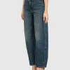 Washed-Out Barell-Leg Jeans Otis Simon