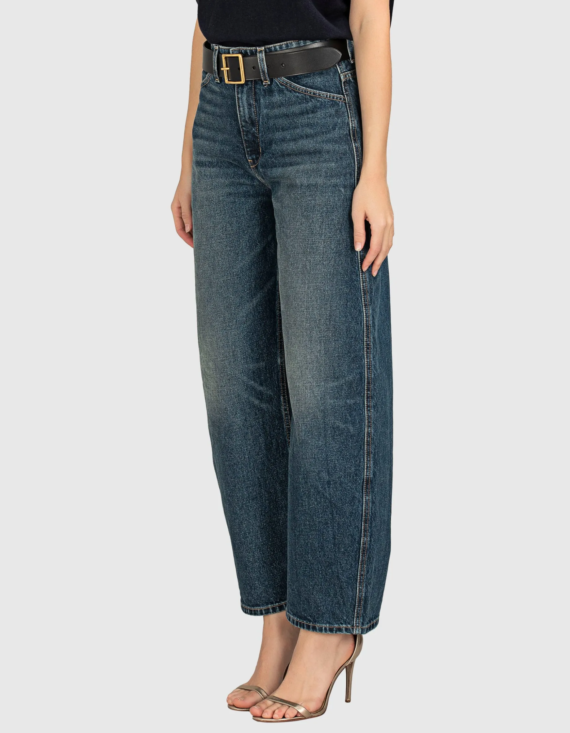 Washed-Out Barell-Leg Jeans Otis Simon