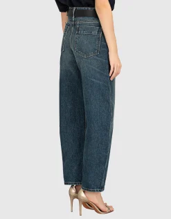 Washed-Out Barell-Leg Jeans Otis Simon