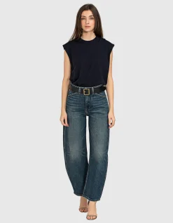 Washed-Out Barell-Leg Jeans Otis Simon