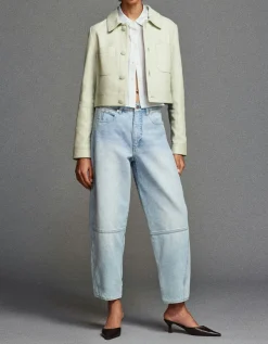 Washed-Out Barrel Jeans The Twisted