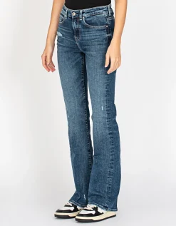 Washed-Out Bootcut Jeans