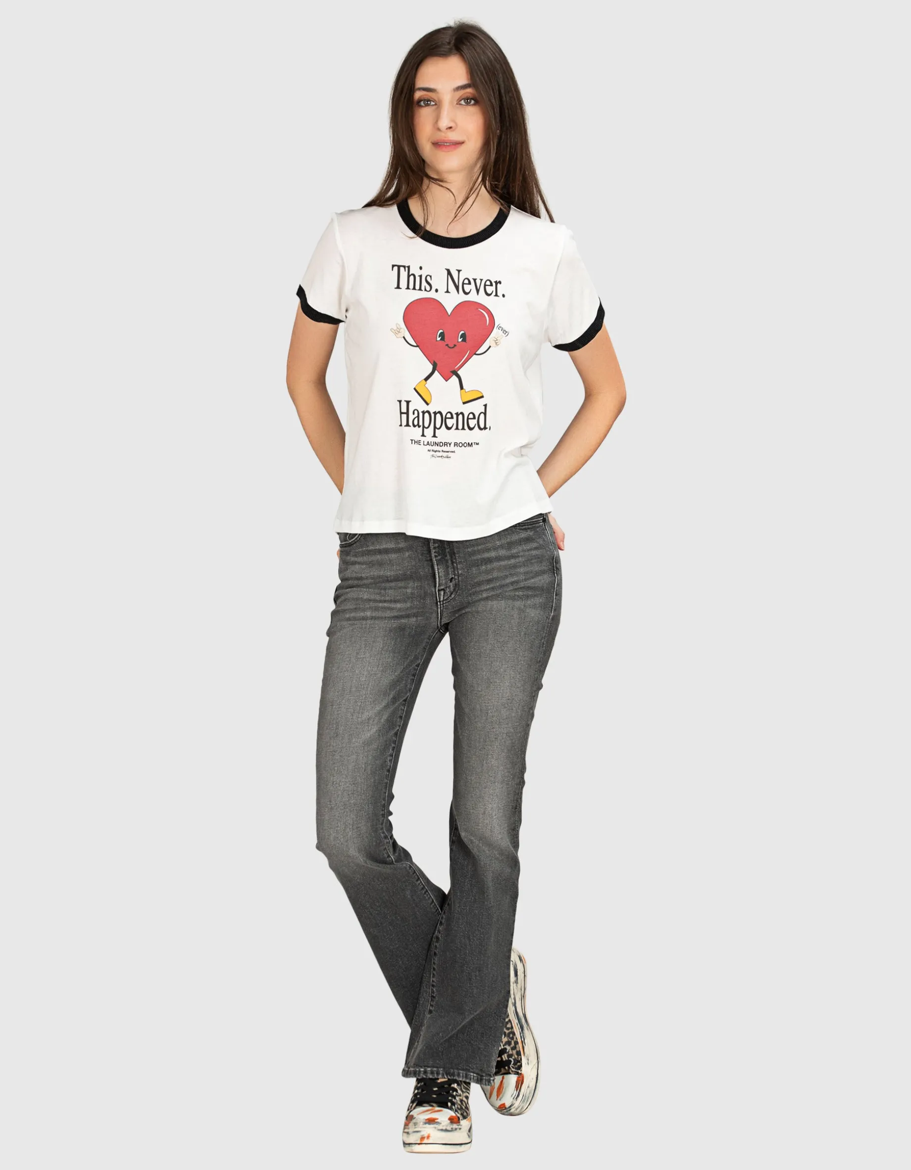 Washed-Out Bootcut Jeans
