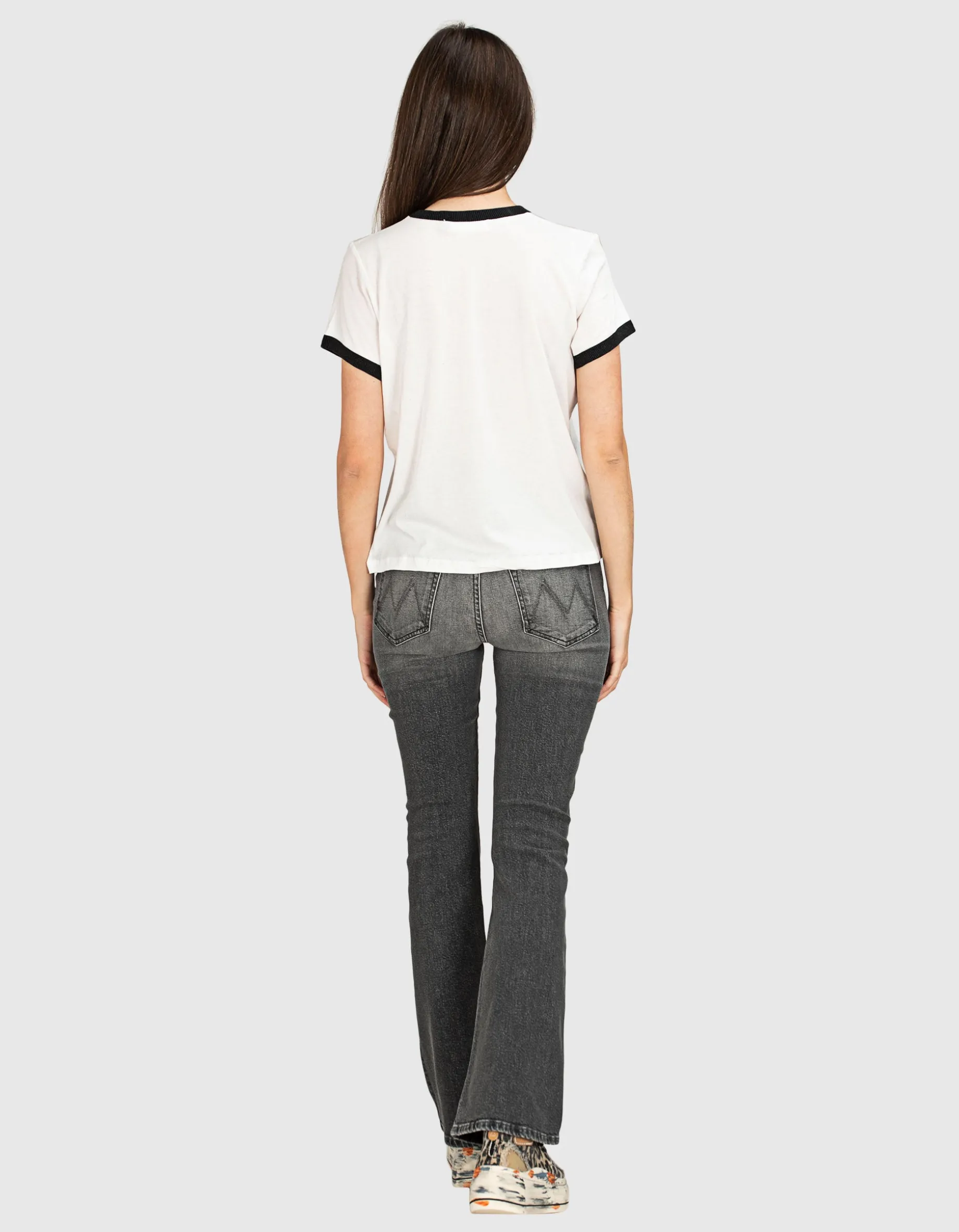 Washed-Out Bootcut Jeans