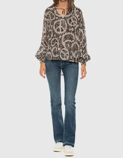 Washed-Out Bootcut-Jeans