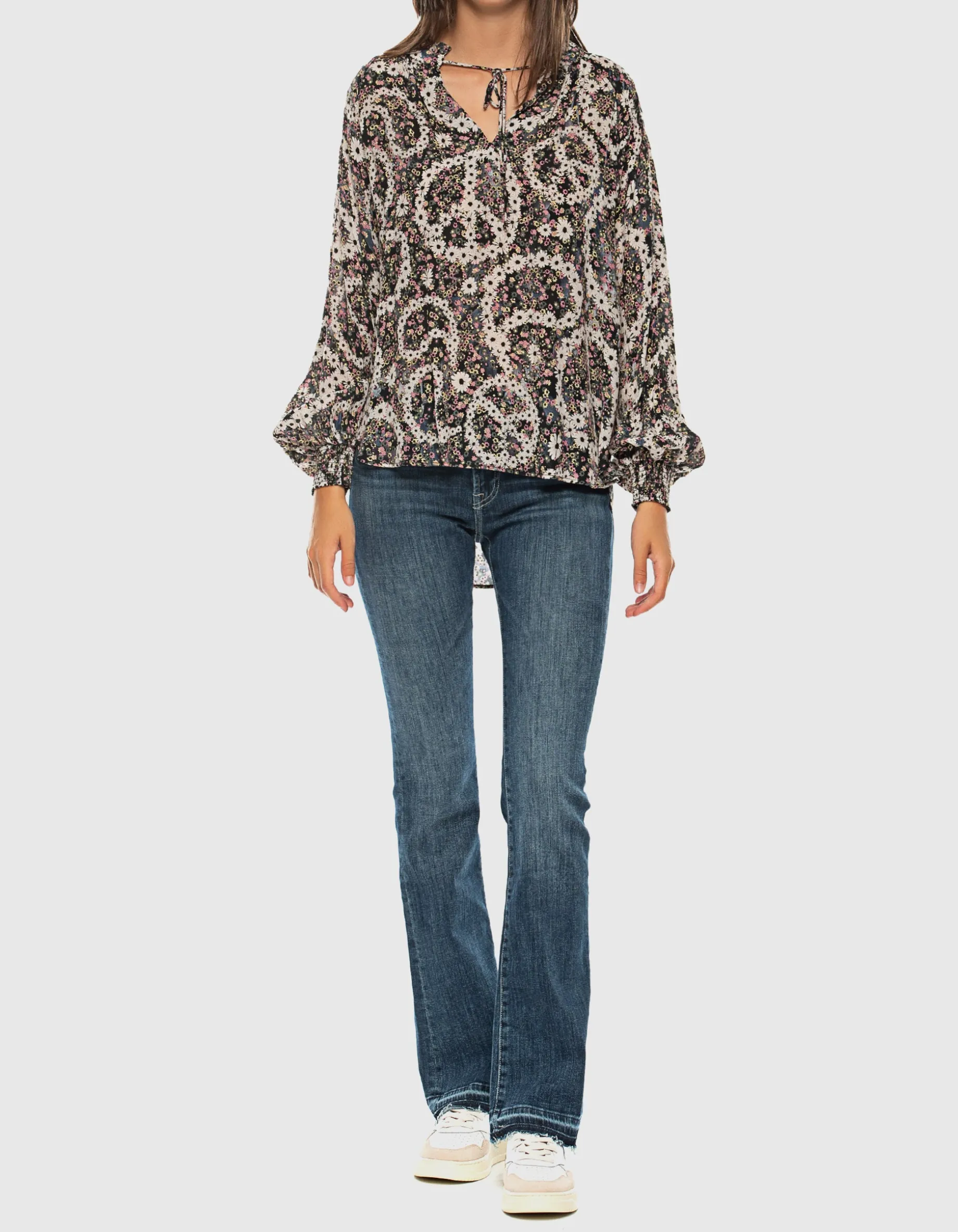 Washed-Out Bootcut-Jeans