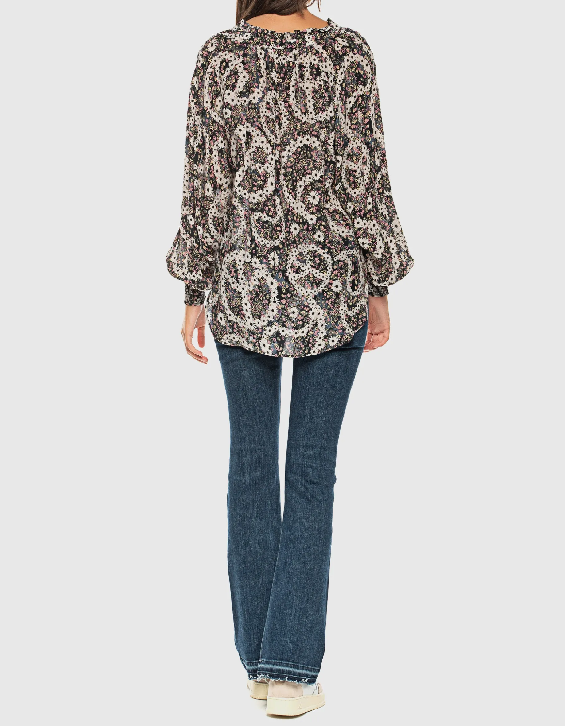 Washed-Out Bootcut-Jeans