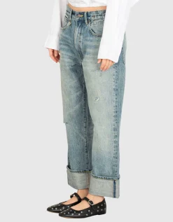 Washed-Out Boyfriend-Jeans