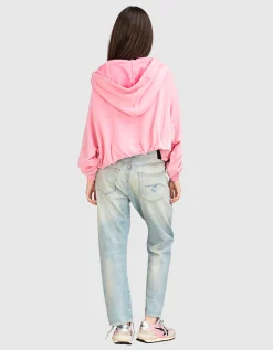 Washed-Out Crossover Jeans
