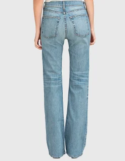 Washed-Out Flare-Leg Jeans Celia