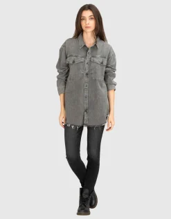Washed-Out Jeanshemd