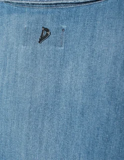 Washed-Out Jeanshemd mit Brusttaschen
