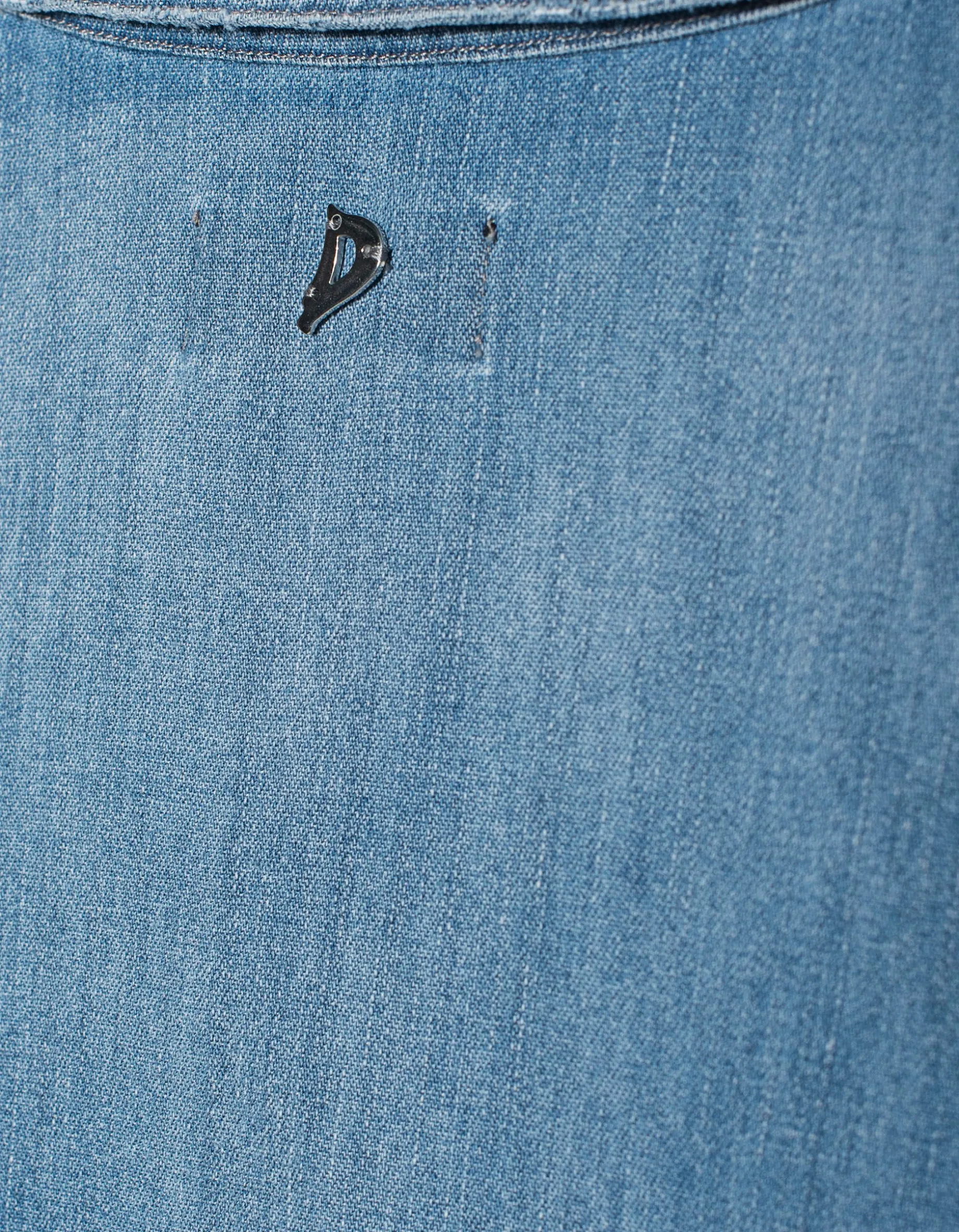 Washed-Out Jeanshemd mit Brusttaschen