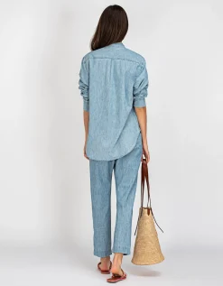 Washed-Out Jeanshose Draper mit elastischem Bund