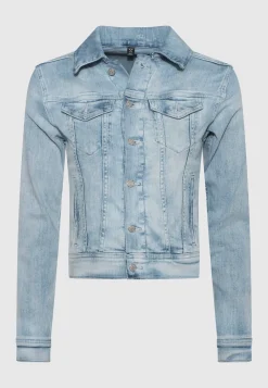 Washed-Out Jeansjacke