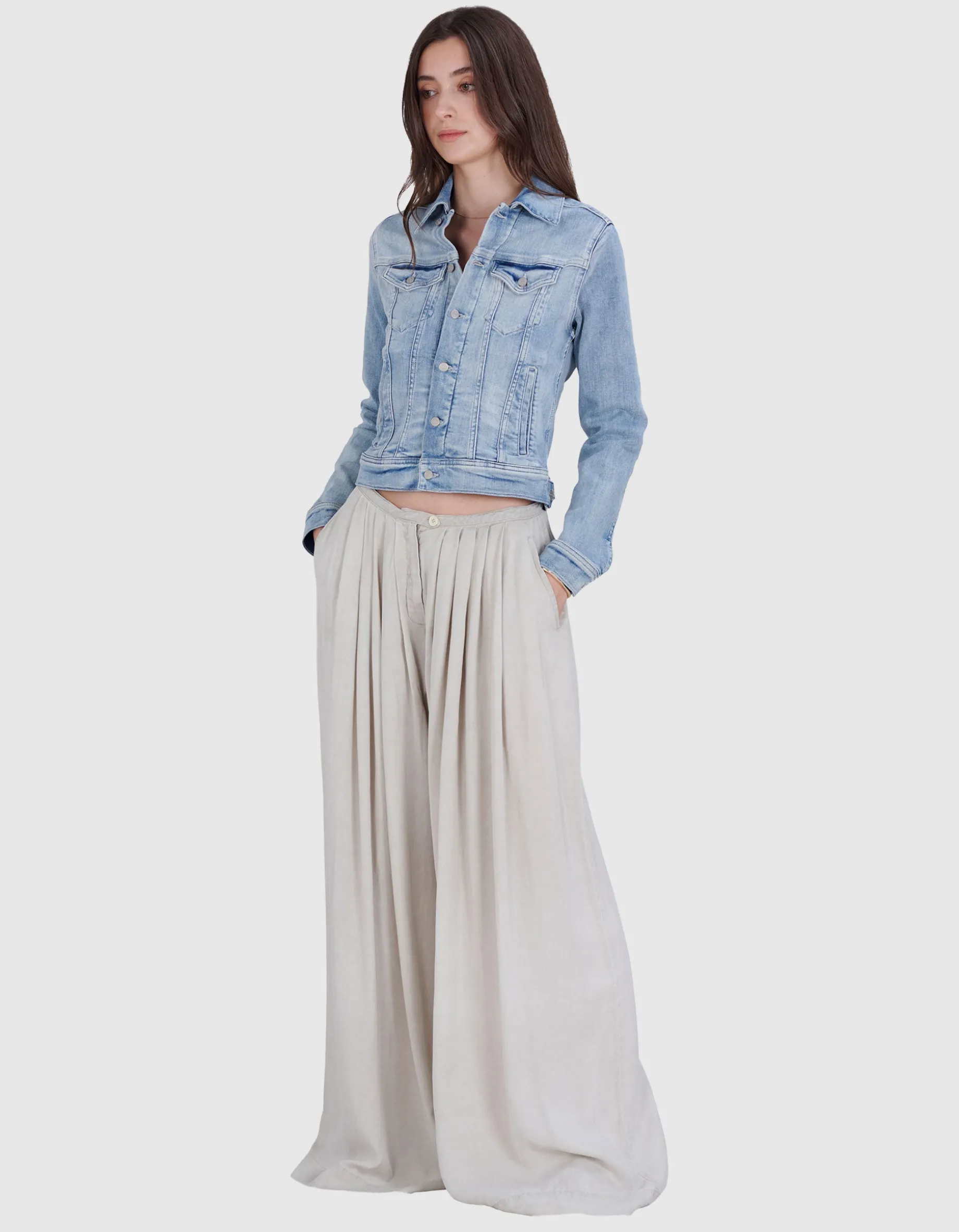 Washed-Out Jeansjacke